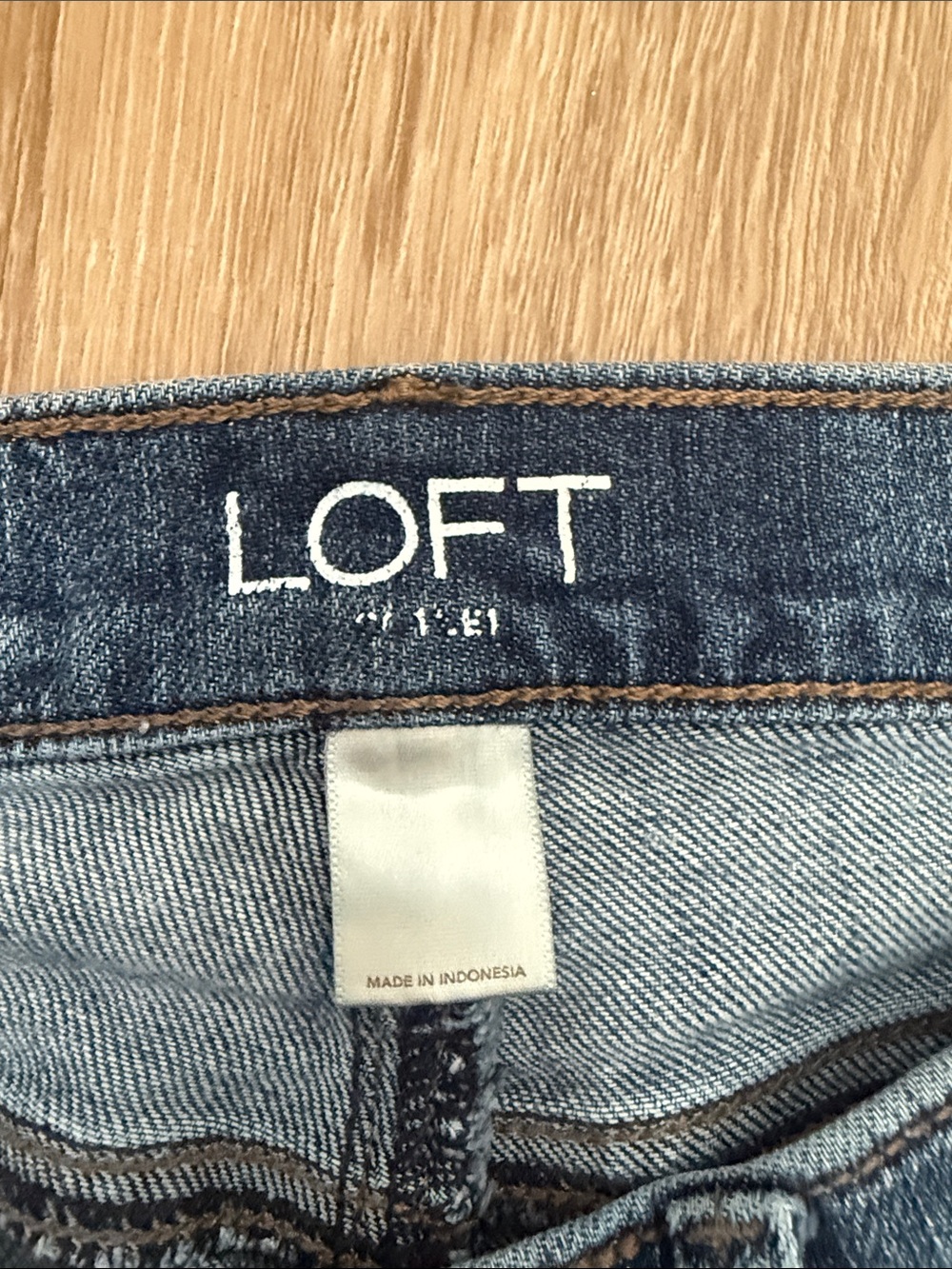 LOFT Modern Skinny Distressed Jeans in Medium Blue Wash - Picture 4 of 10